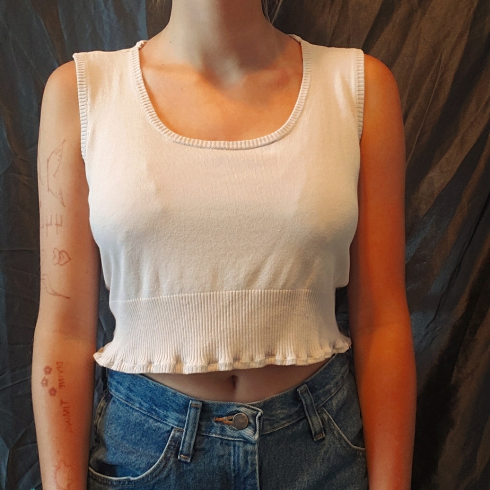 Light purple cropped tank top